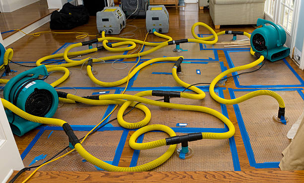 Professional Crawl Space Water Removal technician working in Moore, TX